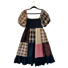 Load image into Gallery viewer, Toadstool Patchwork Milkmaid Dress
