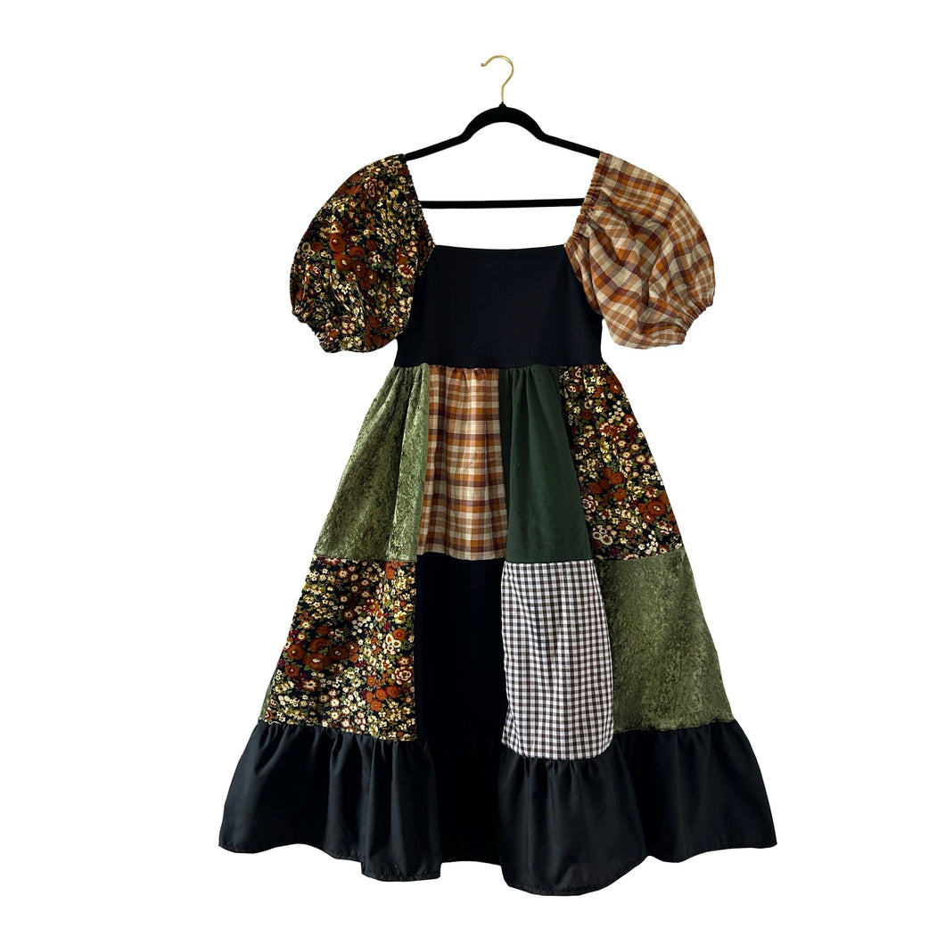 Harvest Patchwork Milkmaid Dress
