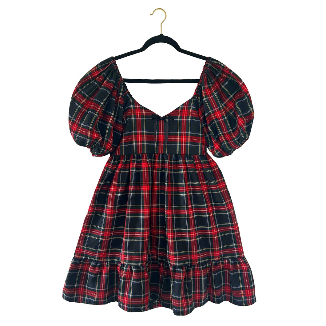 Ruffle Hem Sweetheart Babydoll Dress