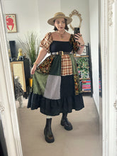 Load image into Gallery viewer, Harvest Patchwork Milkmaid Dress
