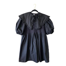 Load image into Gallery viewer, Oversized Collar Puff Sleeve Babydoll Dress

