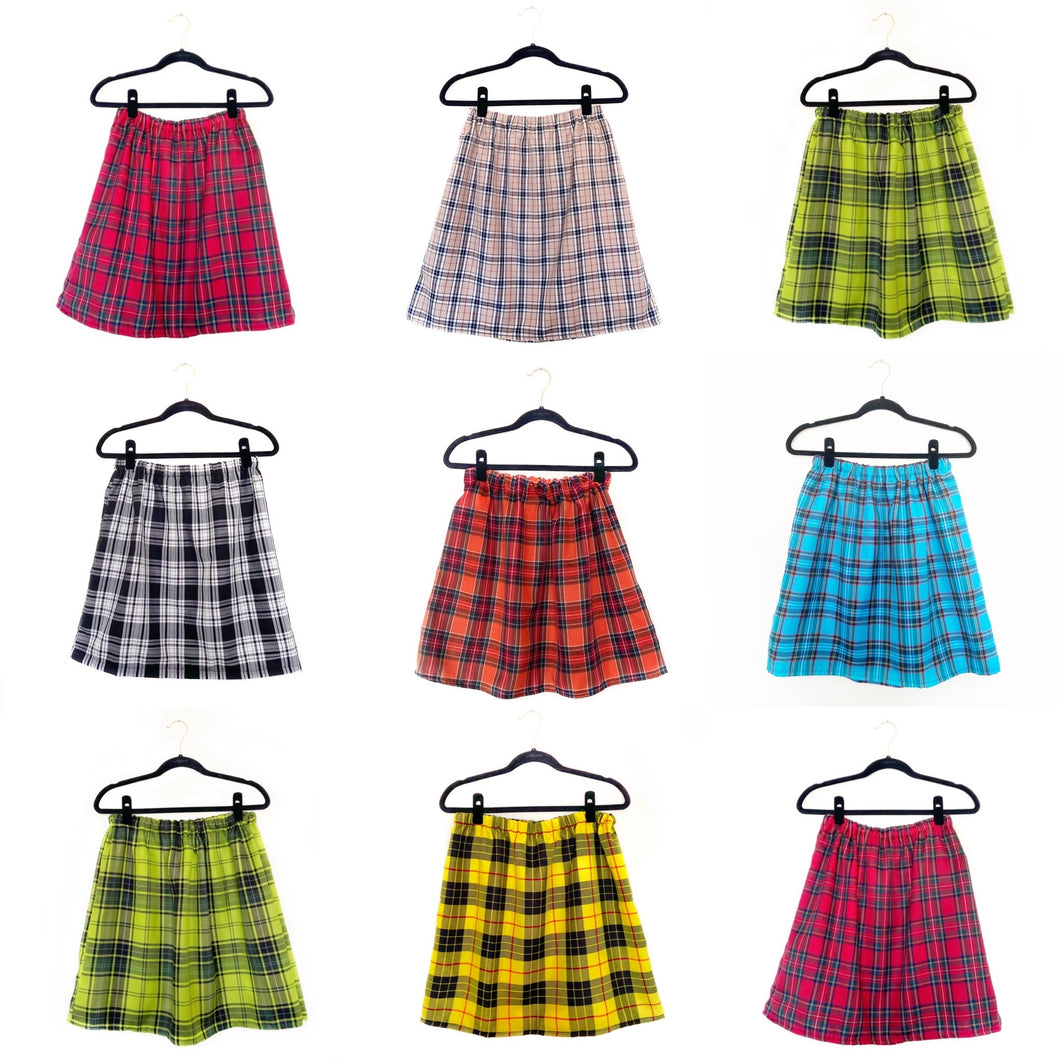 Full Colour Tartan Skirt - Choose Any Tartan Fabric